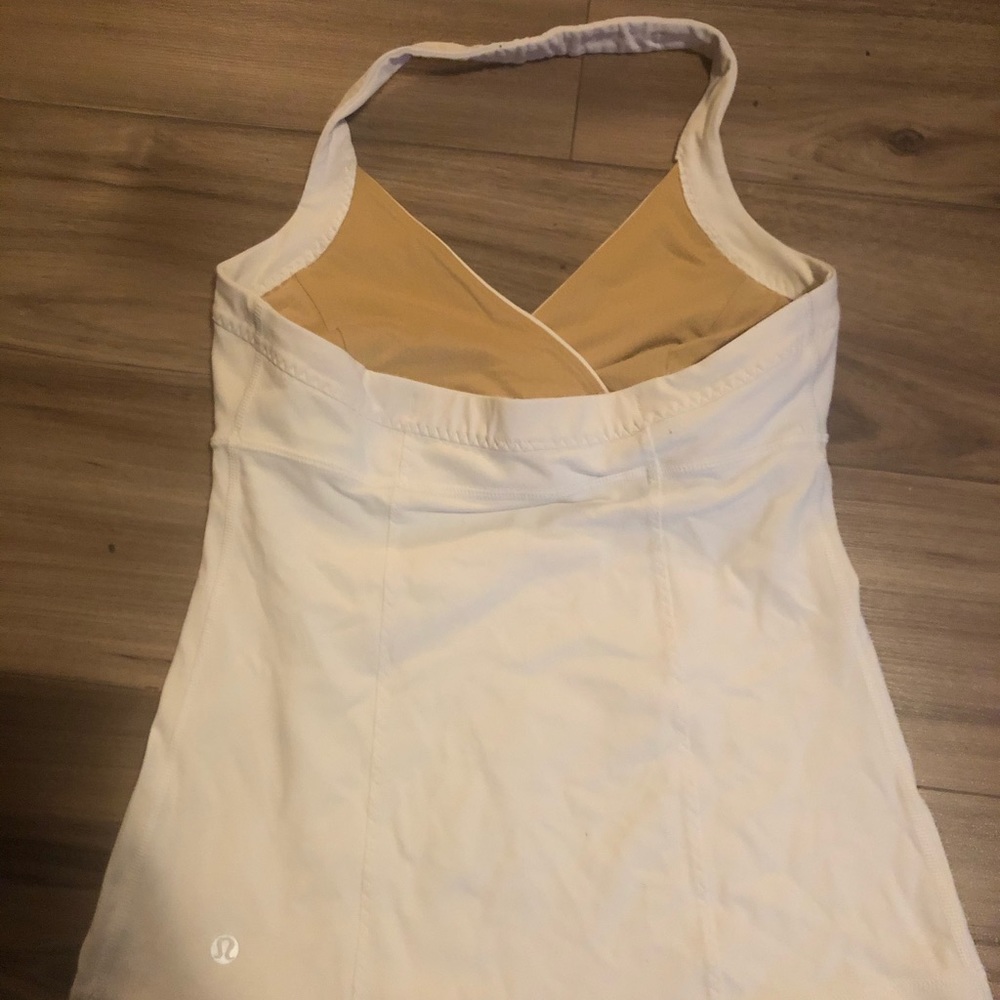 Lululemon White Halter Neck Tank Top - Picture 3 of 3